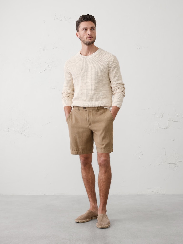 Slim-Fit 7-Inch Linen-Blend Shorts: $25 Slim-Fit 7-Inch Linen-Blend Shorts: $25