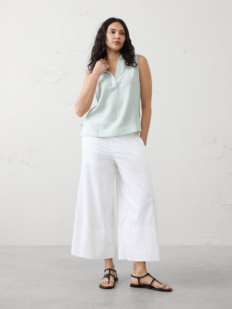 Linen-Blend Popover Top: $54.97 Linen-Blend Popover Top: $54.97