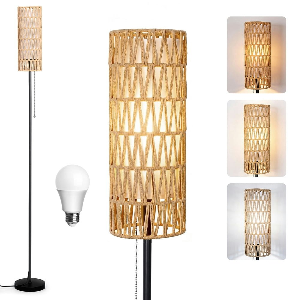 Vesteel Rattan Floor Lamp: $32.99 Vesteel Rattan Floor Lamp: $32.99
