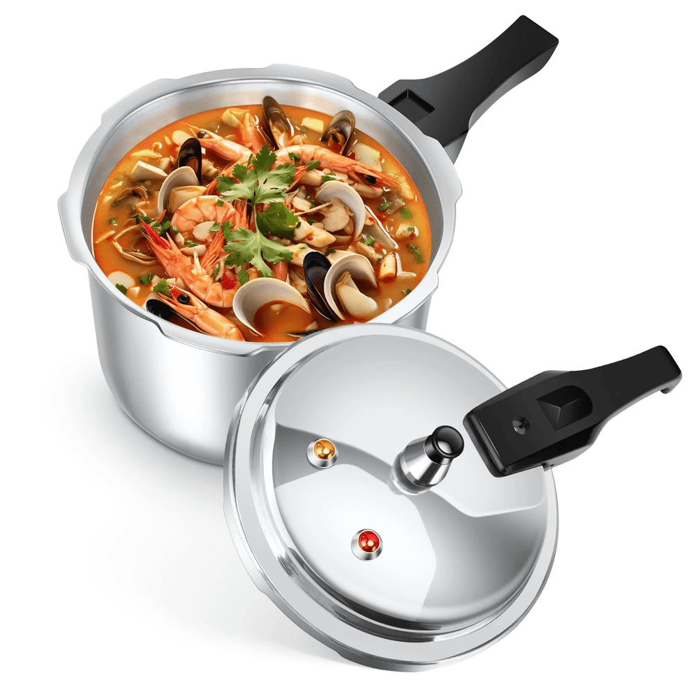 5.5-Quart Aluminum Pressure Cooker: $32.39