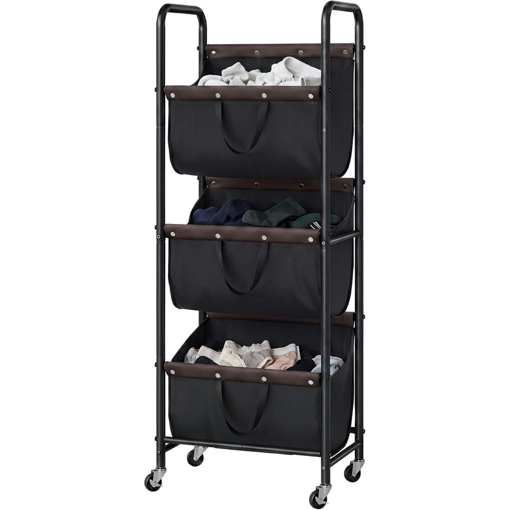 Granny Says 3-Tier Rolling Laundry Hamper Sorter: $39.98