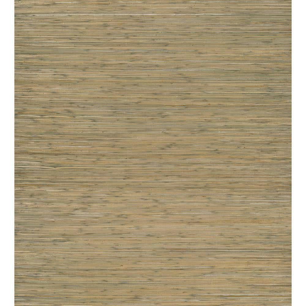 Shuang Olive Handmade Grasscloth Wallpaper Sample: $4.95