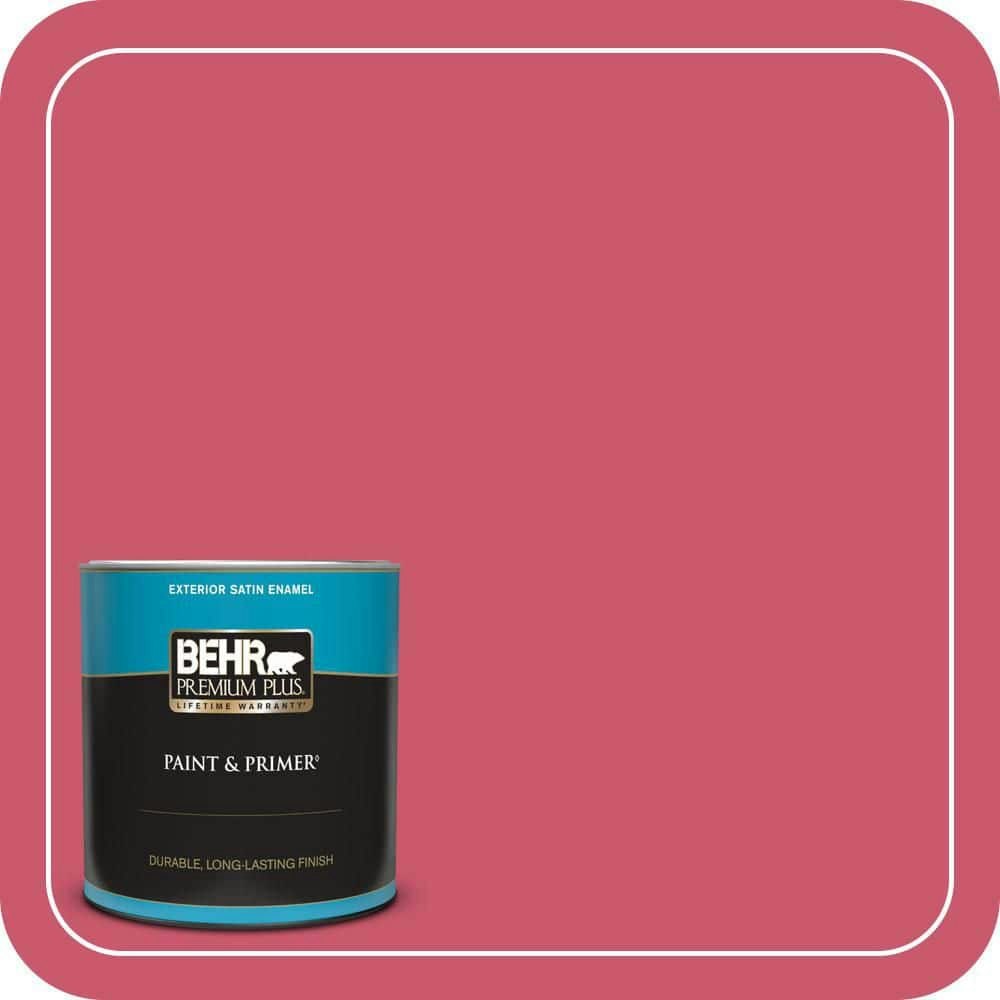Behr Satin Enamel Exterior Paint and Primer 1-Quart: $24.98