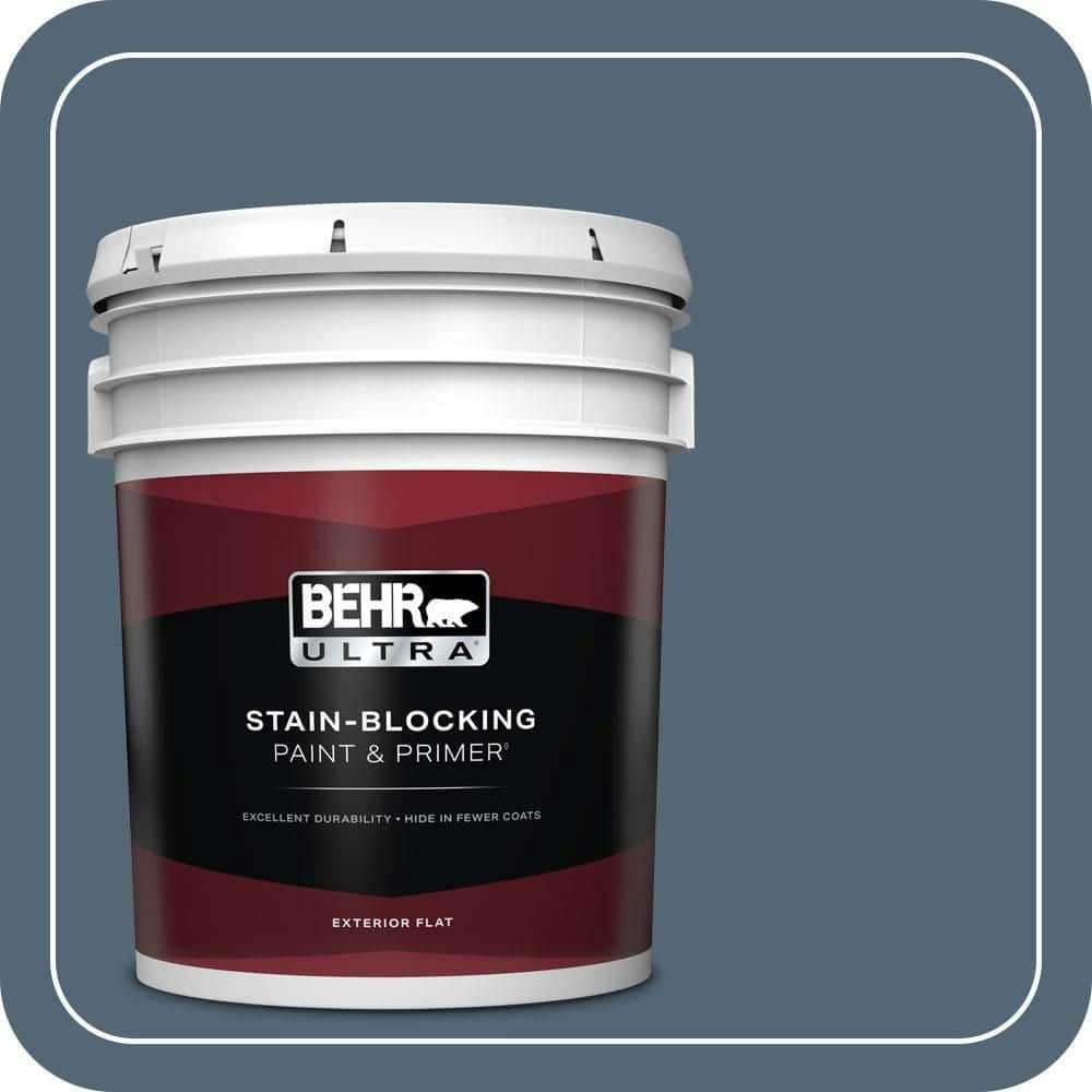 Behr 5-Gallon Durango Blue Flat Exterior Paint and Primer: $273 Behr 5-Gallon Durango Blue Flat Exterior Paint and Primer: $273