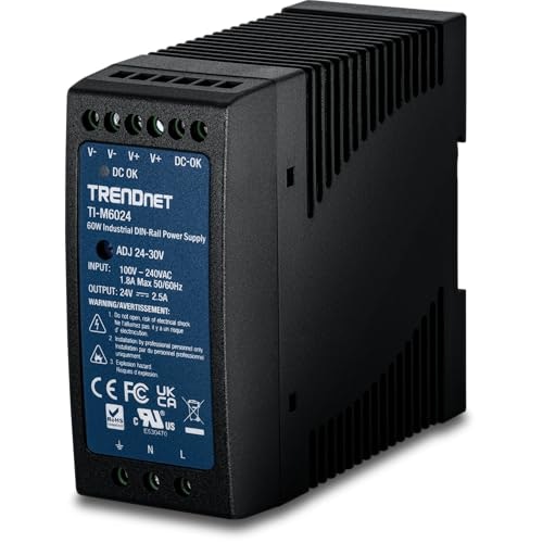 Trendnet TI-M6024 60W 24V DIN-Rail Power Supply: $34.99