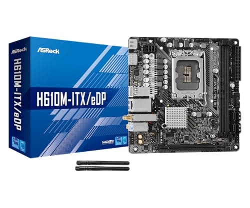 ASRock H610M-ITX/eDP Motherboard: $89.99 ASRock H610M-ITX/eDP Motherboard: $89.99