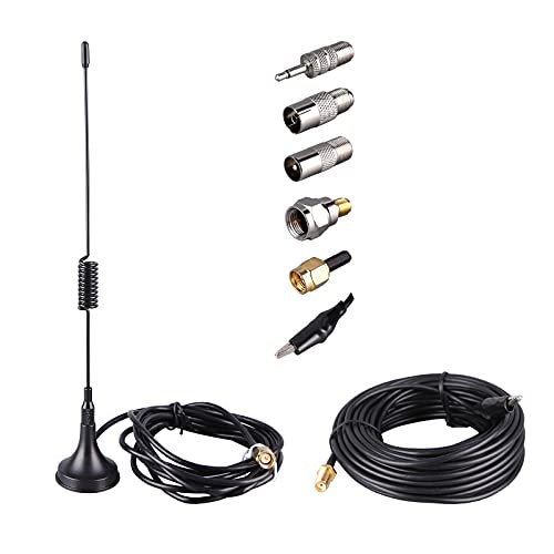 Portable TV and FM Radio Signal Antenna with 33-Foot Extension Cable: $16.98