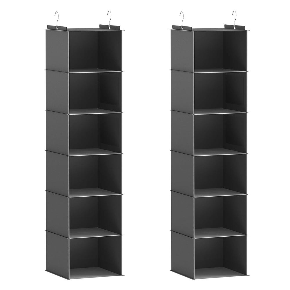 6-Shelf Hanging Closet Organizer with Bamboo Inserts: $19.79 6-Shelf Hanging Closet Organizer with Bamboo Inserts: $19.79