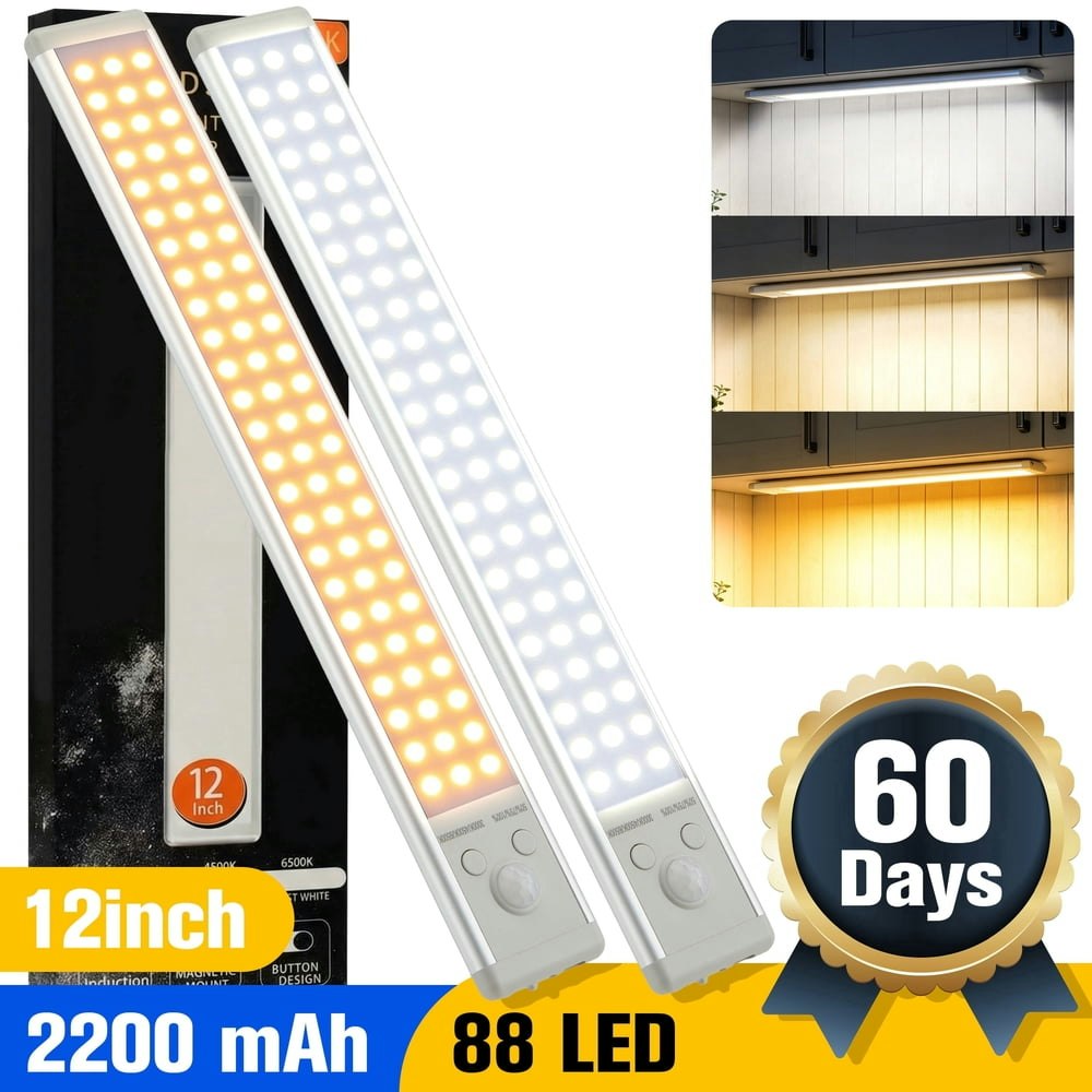 Ytaky 12-inch 88-LED Motion Sensor Under Cabinet Light 2-Pack: $15.12 Ytaky 12-inch 88-LED Motion Sensor Under Cabinet Light 2-Pack: $15.12