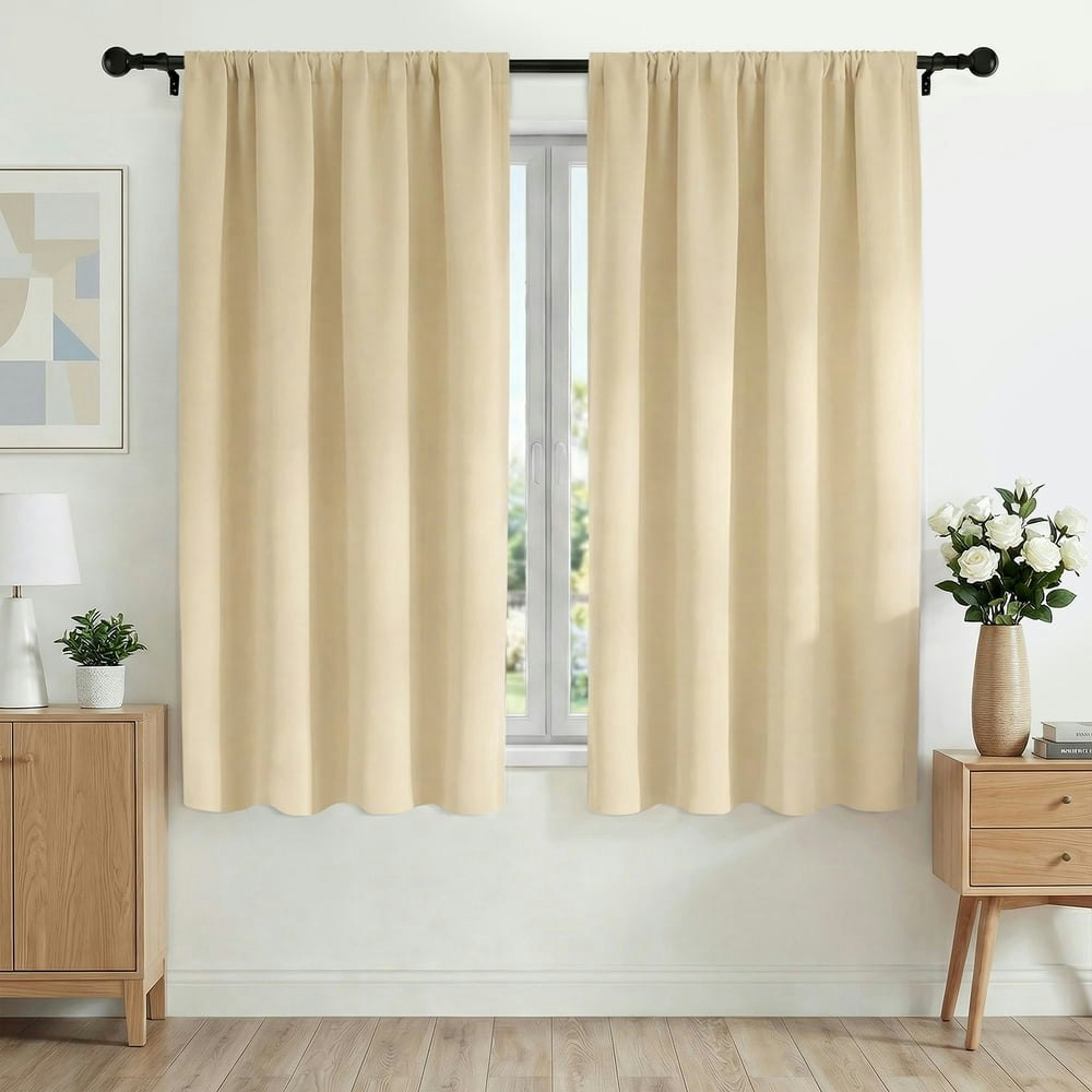 Xueyu 42" x 63" Blackout Curtain 2-Panel Set: $19.99 Xueyu 42" x 63" Blackout Curtain 2-Panel Set: $19.99