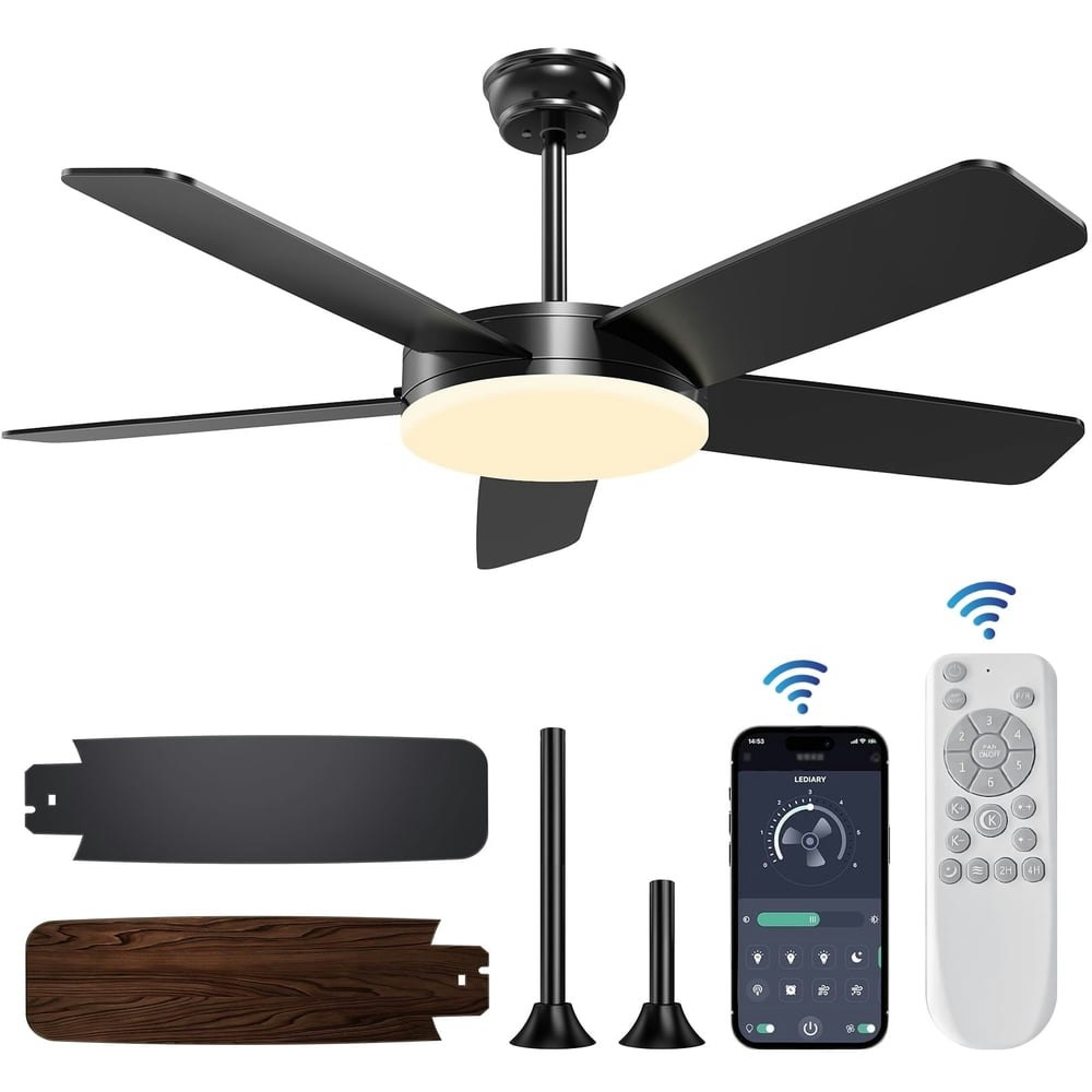 Kaqinu 45-inch Ceiling Fan with Lights: $59.99 Kaqinu 45-inch Ceiling Fan with Lights: $59.99
