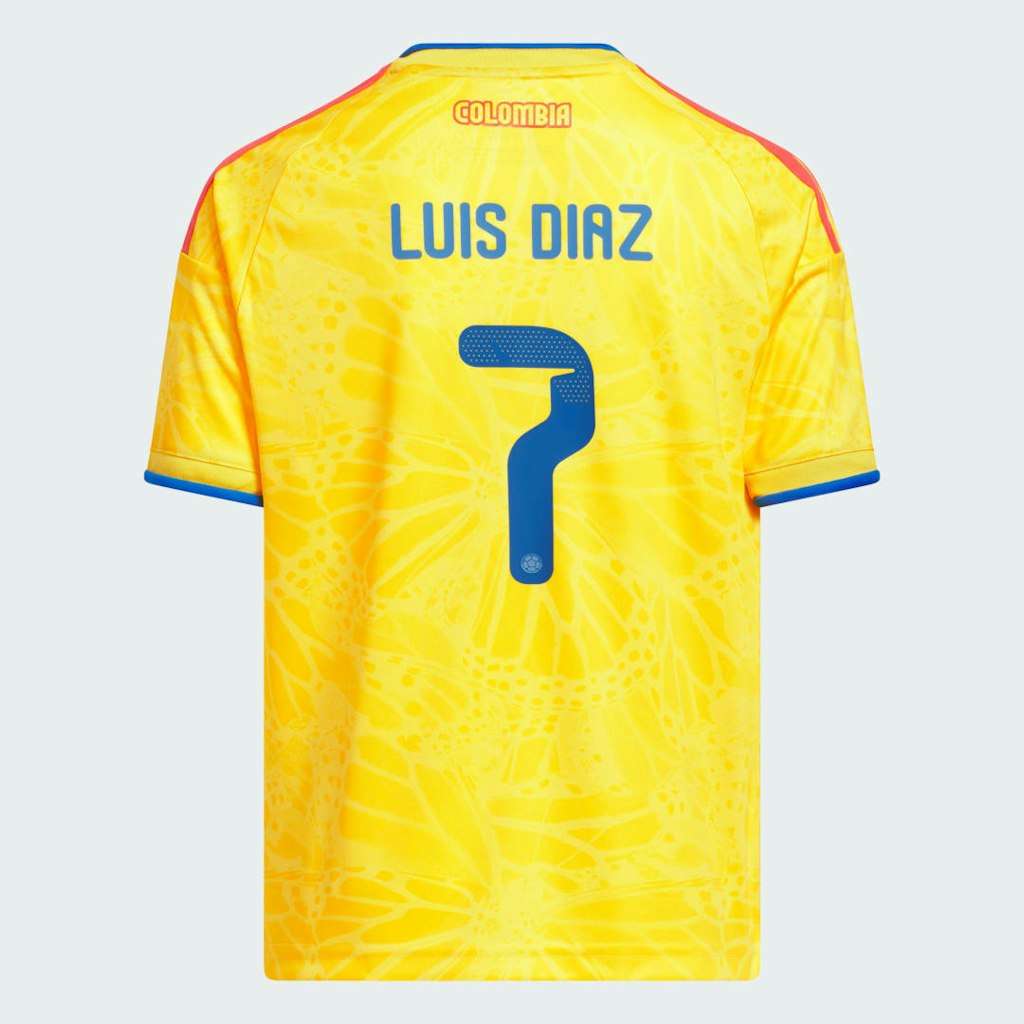 Colombia 2026 Diaz Home Kids Jersey: $110 Colombia 2026 Diaz Home Kids Jersey: $110