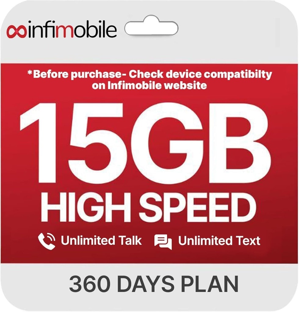 Infimobile 12-Month Unlimited Prepaid Plan SIM Card: $140 w/ Prime