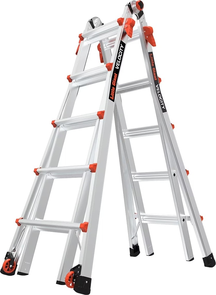 Little Giant Ladders Velocity M22 Articulating Ladder w/ Wheels: $197 Little Giant Ladders Velocity M22 Articulating Ladder w/ Wheels: $197