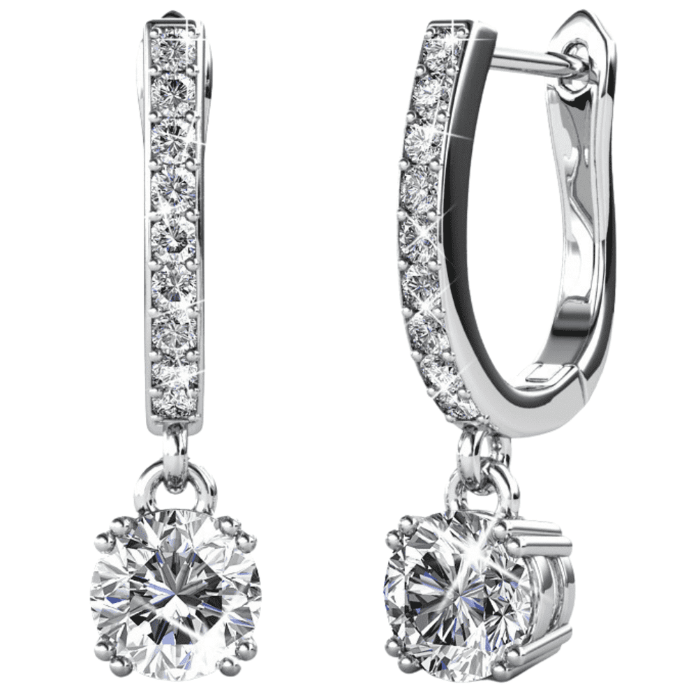 Cate & Chloe McKenzie 18k White Gold Plated Swarovski Crystal Drop Earrings: $19.99 Cate & Chloe McKenzie 18k White Gold Plated Swarovski Crystal Drop Earrings: $19.99