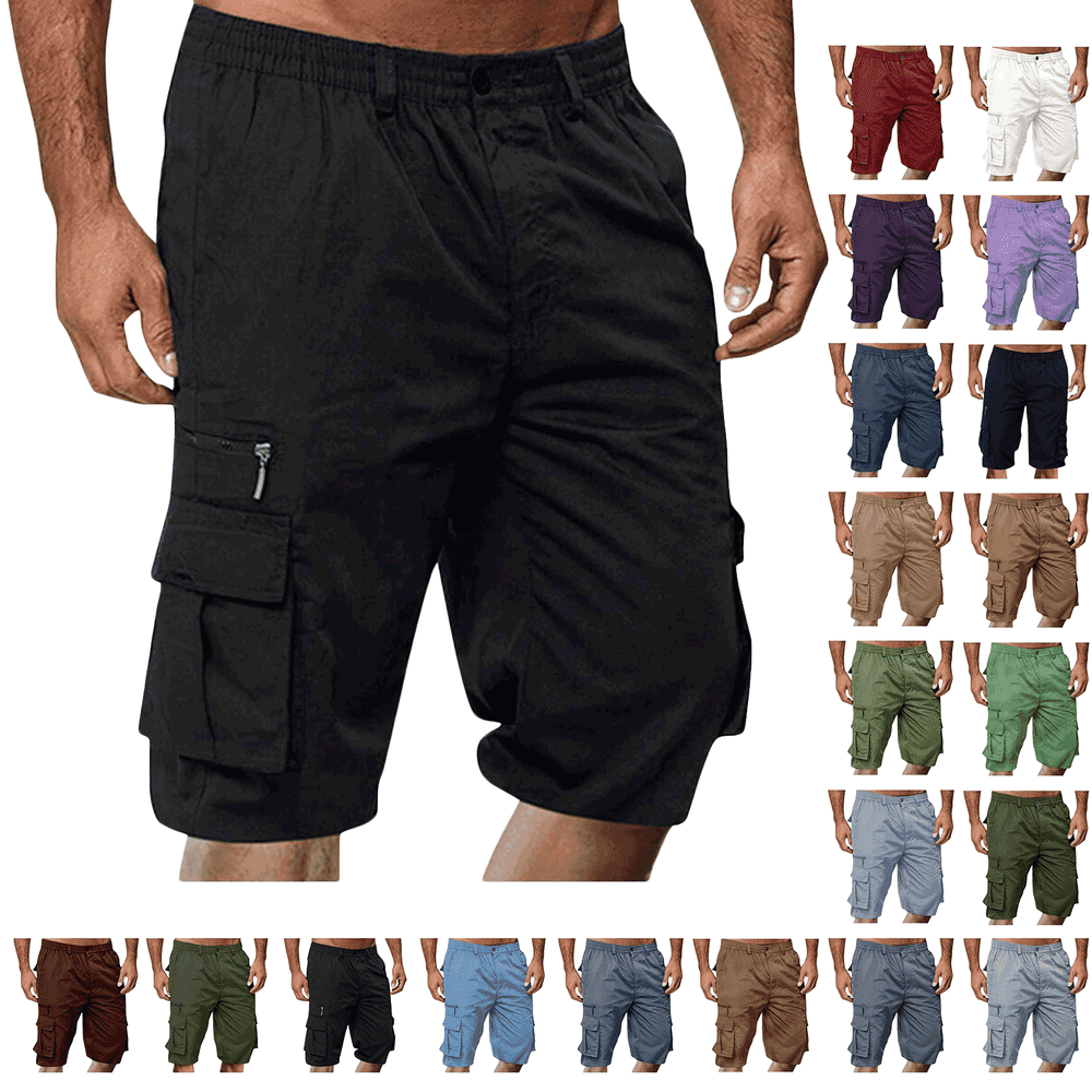 Titcea Men's Multi-Pocket Cargo Shorts: $3.33 Titcea Men's Multi-Pocket Cargo Shorts: $3.33