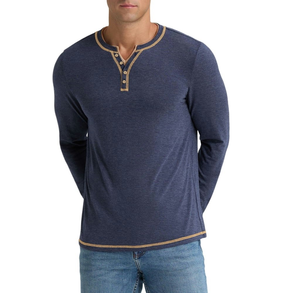 Iceglad Men's Long Sleeve Henley Shirt: $14.97 Iceglad Men's Long Sleeve Henley Shirt: $14.97