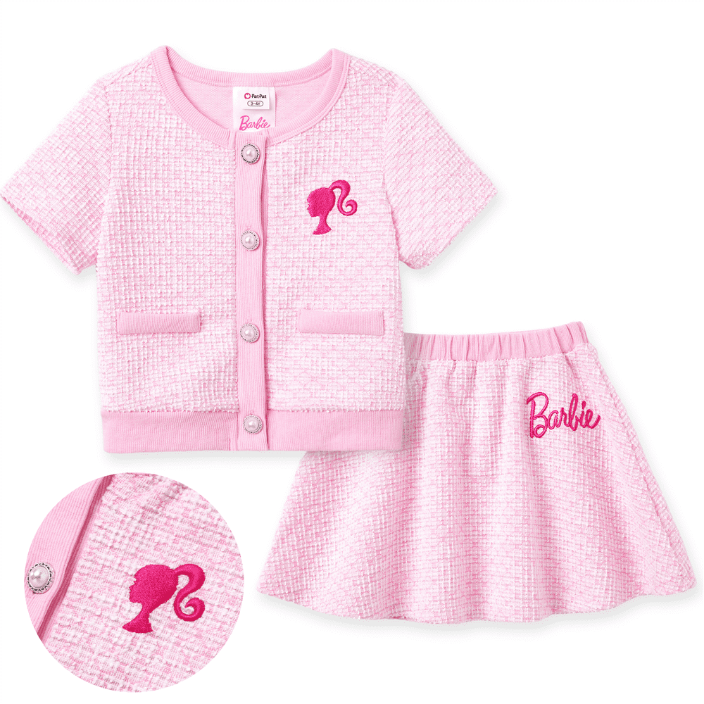 Barbie Toddler Girls Plaid Tweed Shirt and Skirt 2-Piece Outfit Set: $23.53 Barbie Toddler Girls Plaid Tweed Shirt and Skirt 2-Piece Outfit Set: $23.53