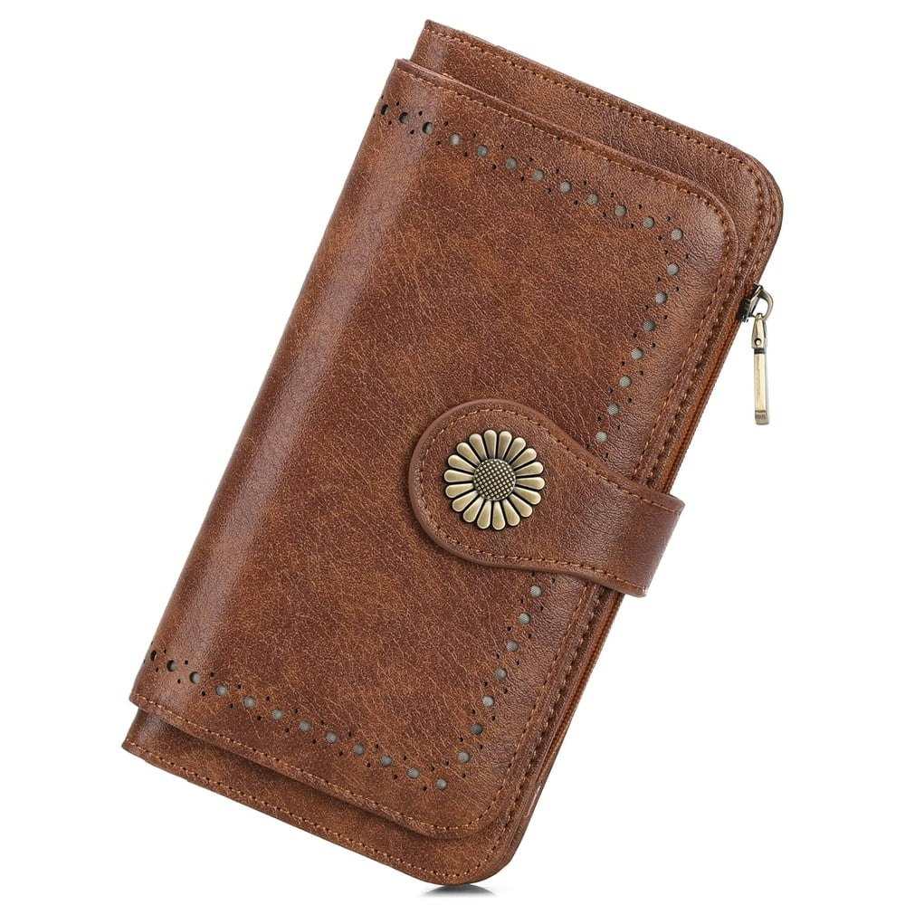 Sendefn Leather RFID-Blocking Women's Wallet: $15.99
