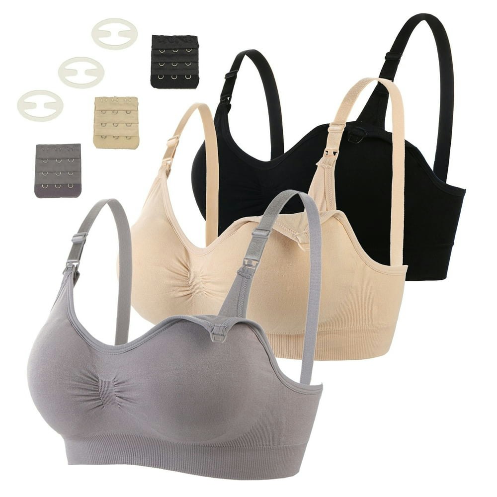 Luopital Seamless Wireless Nursing Bra 3-Pack: $19.99