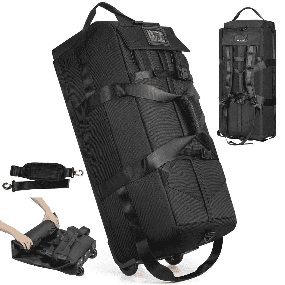 CshidWorld 34-Inch 90L Foldable Rolling Duffle Bag: $43.69