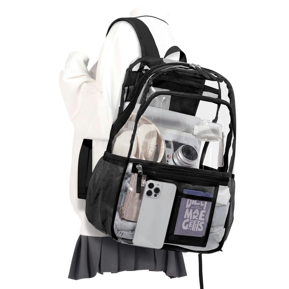 Heavy Duty Transparent Clear Backpack: $18.99 Heavy Duty Transparent Clear Backpack: $18.99