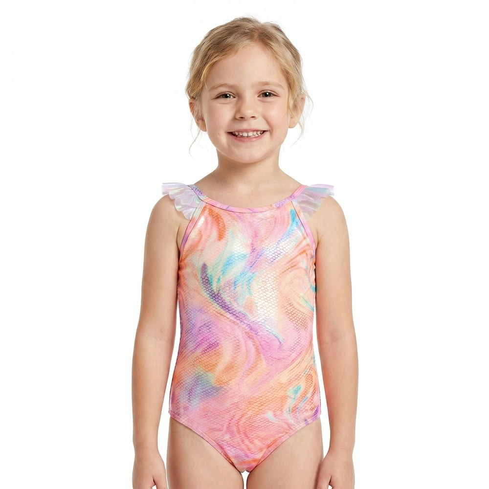 Girls' Mermaid Scale Print One-Piece Swimsuit 5T: $11.69 Girls' Mermaid Scale Print One-Piece Swimsuit 5T: $11.69