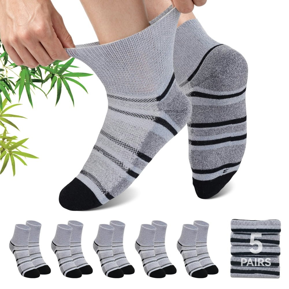 Lofir Bamboo Viscose Diabetic Socks 5-Pack: $14.98
