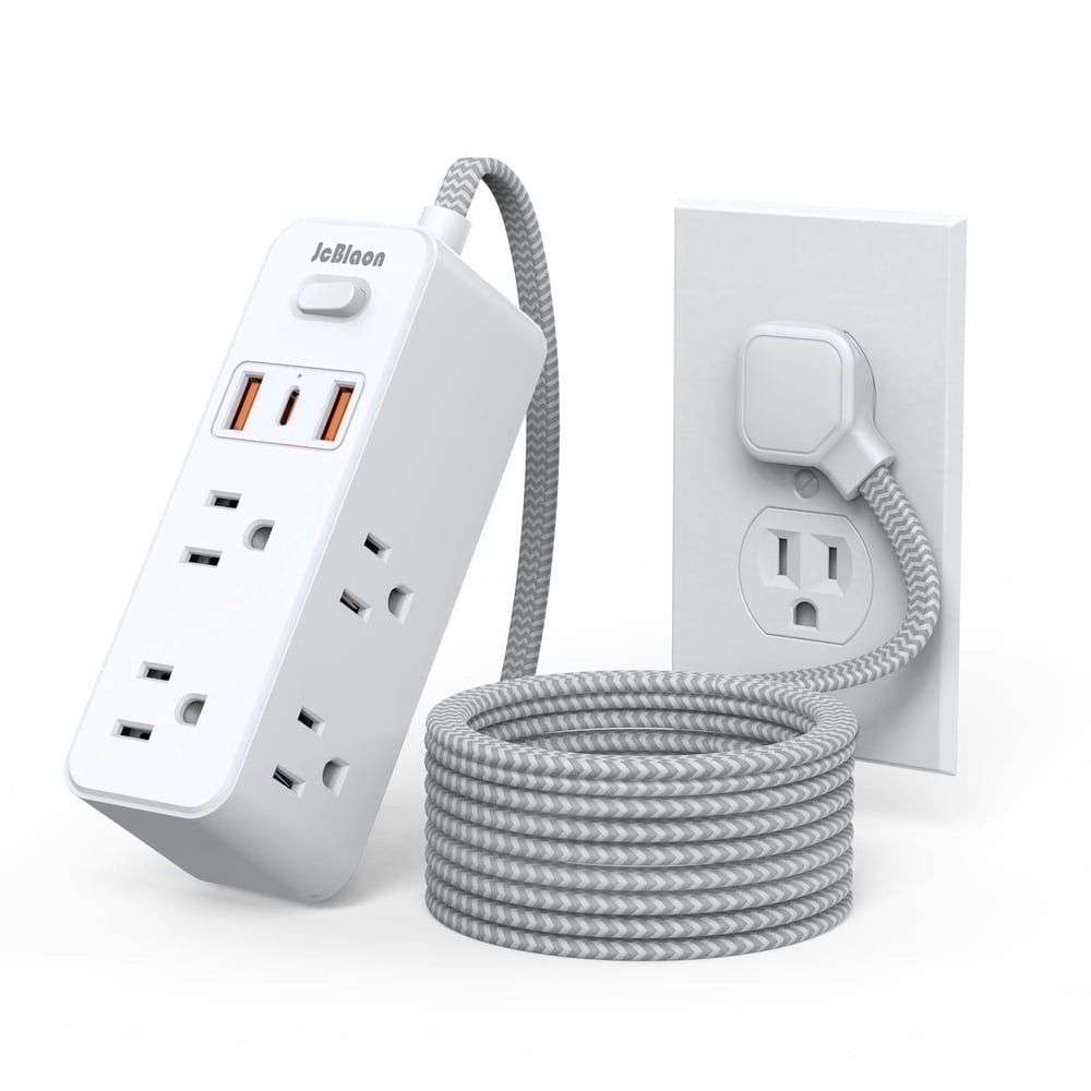 6-Outlet Power Strip Surge Protector with 3 USB Ports: $9.99