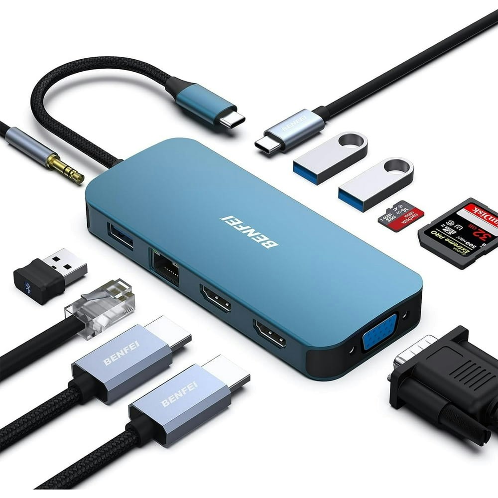 Benfei 11-in-1 USB-C Triple Display Docking Station: $31.99 Benfei 11-in-1 USB-C Triple Display Docking Station: $31.99