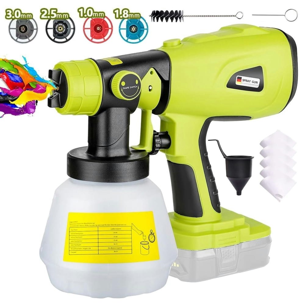 Cordless HVLP Paint Sprayer for Ryobi 18V Battery: $41.50 Cordless HVLP Paint Sprayer for Ryobi 18V Battery: $41.50