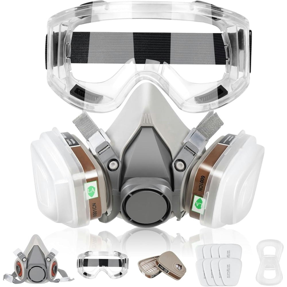 Crjkij Reusable Respirator Mask with Filters: $13.79 Crjkij Reusable Respirator Mask with Filters: $13.79
