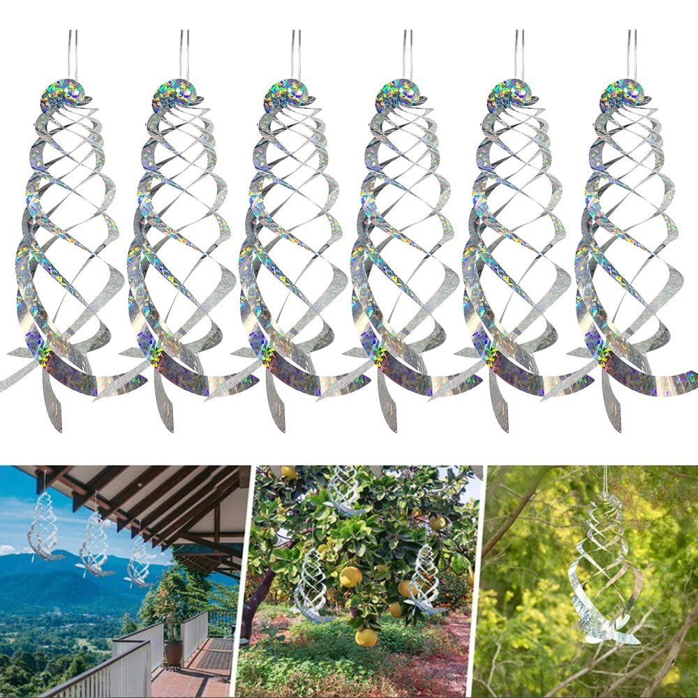 Iclover 15.8-inch Bird Scare Reflective Spiral 6-Pack: $10.79 Iclover 15.8-inch Bird Scare Reflective Spiral 6-Pack: $10.79