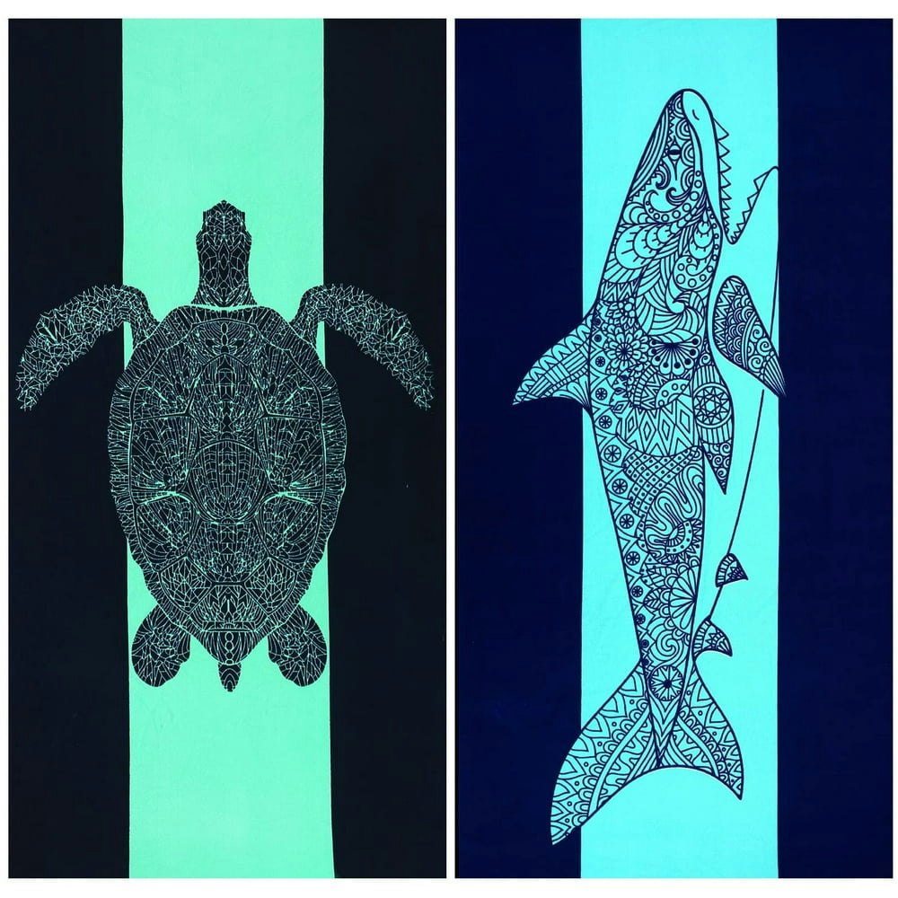 74"x36" Oversized Microfiber Beach Towel 2-Pack: $22.99