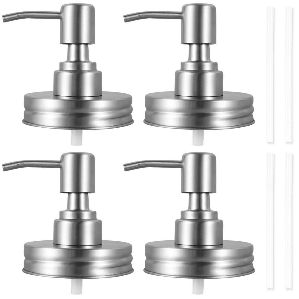 Dznils Mason Jar Soap Dispenser Pump Lids 4-Pack: $11.59 Dznils Mason Jar Soap Dispenser Pump Lids 4-Pack: $11.59