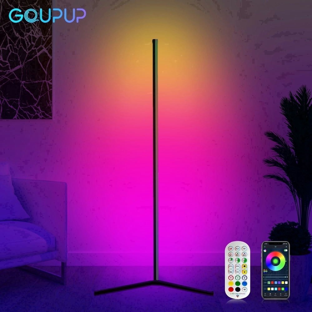 Gupup LED Music Sync Corner Floor Lamp: $20.99 Gupup LED Music Sync Corner Floor Lamp: $20.99