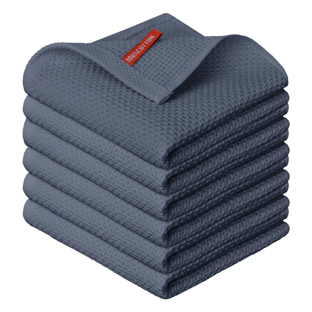 Sm:)e 100% Cotton Waffle Dish Cloths 6-Pack: $9.99 Sm:)e 100% Cotton Waffle Dish Cloths 6-Pack: $9.99