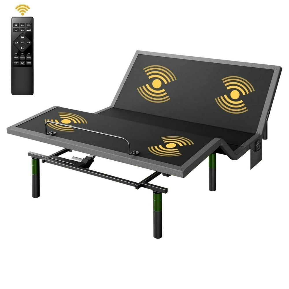Chitooma Queen Electric Adjustable Bed Frame with Massage: $369.99 Chitooma Queen Electric Adjustable Bed Frame with Massage: $369.99