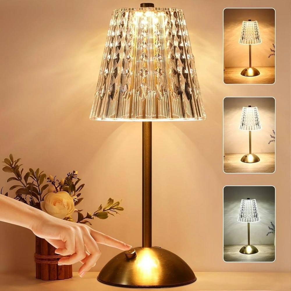 Kaipara Cordless Rechargeable Crystal Table Lamp: $17.68 Kaipara Cordless Rechargeable Crystal Table Lamp: $17.68