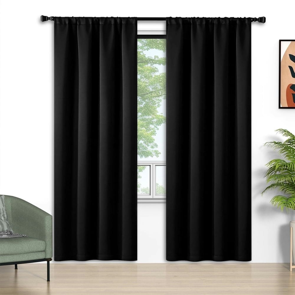 52x84-Inch Blackout Curtain 2-Panel Set: $24.99