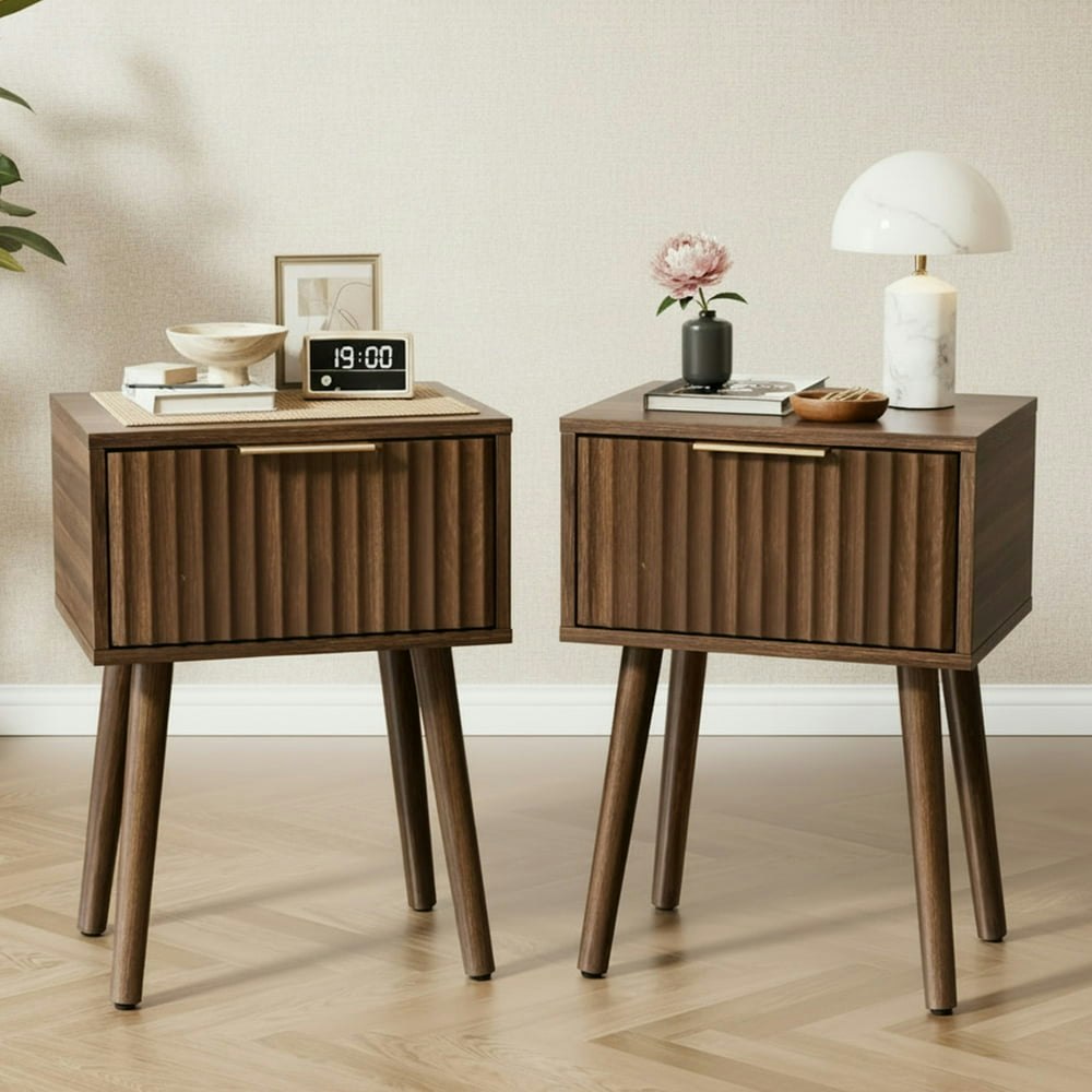 Ktaxon Solid Wood Nightstand 2-Pack: $79.99 Ktaxon Solid Wood Nightstand 2-Pack: $79.99