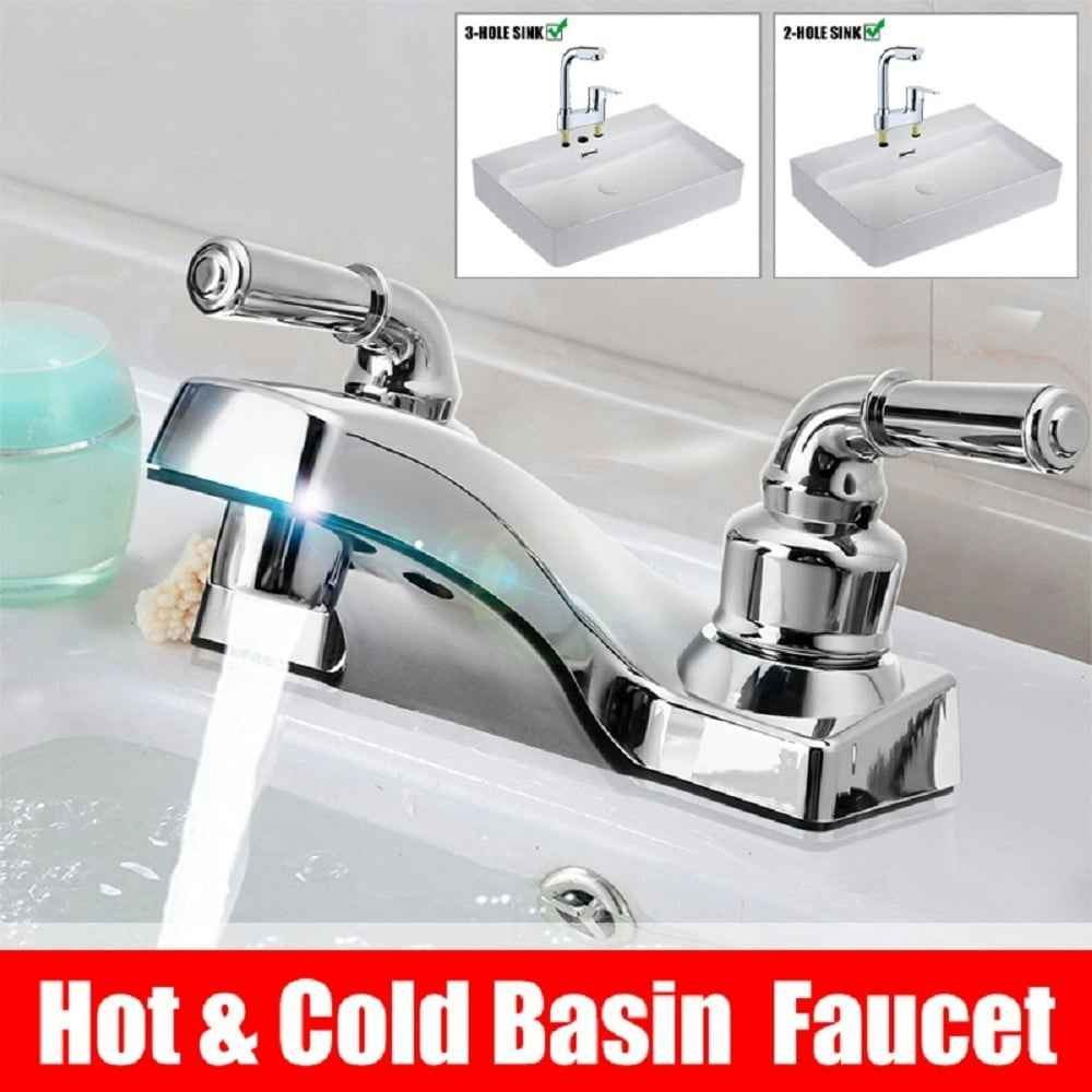 4-Inch Centerset 2-Handle Bathroom Sink Faucet: $17.97 4-Inch Centerset 2-Handle Bathroom Sink Faucet: $17.97