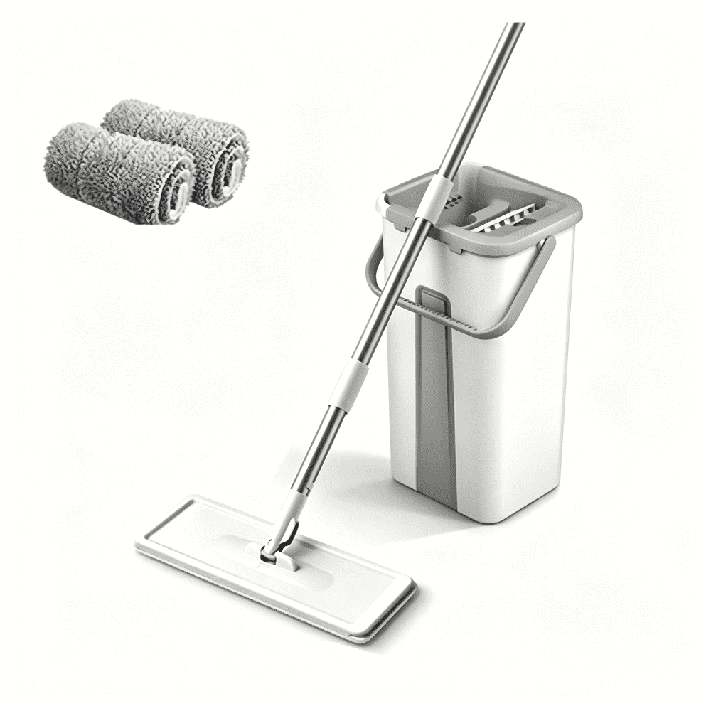 Hands-Free Flat Mop and Bucket Set: $23.85