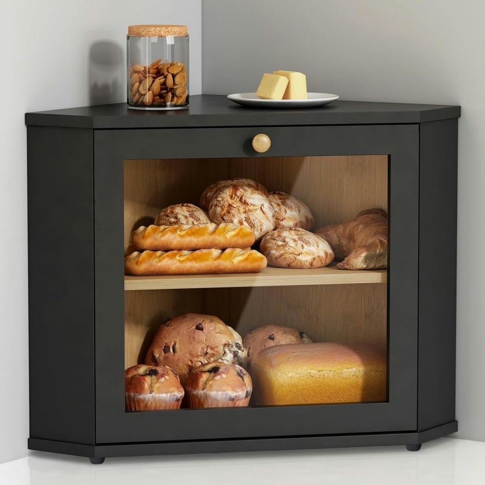 Taimasi 2-Tier Corner Bread Box: $29.99