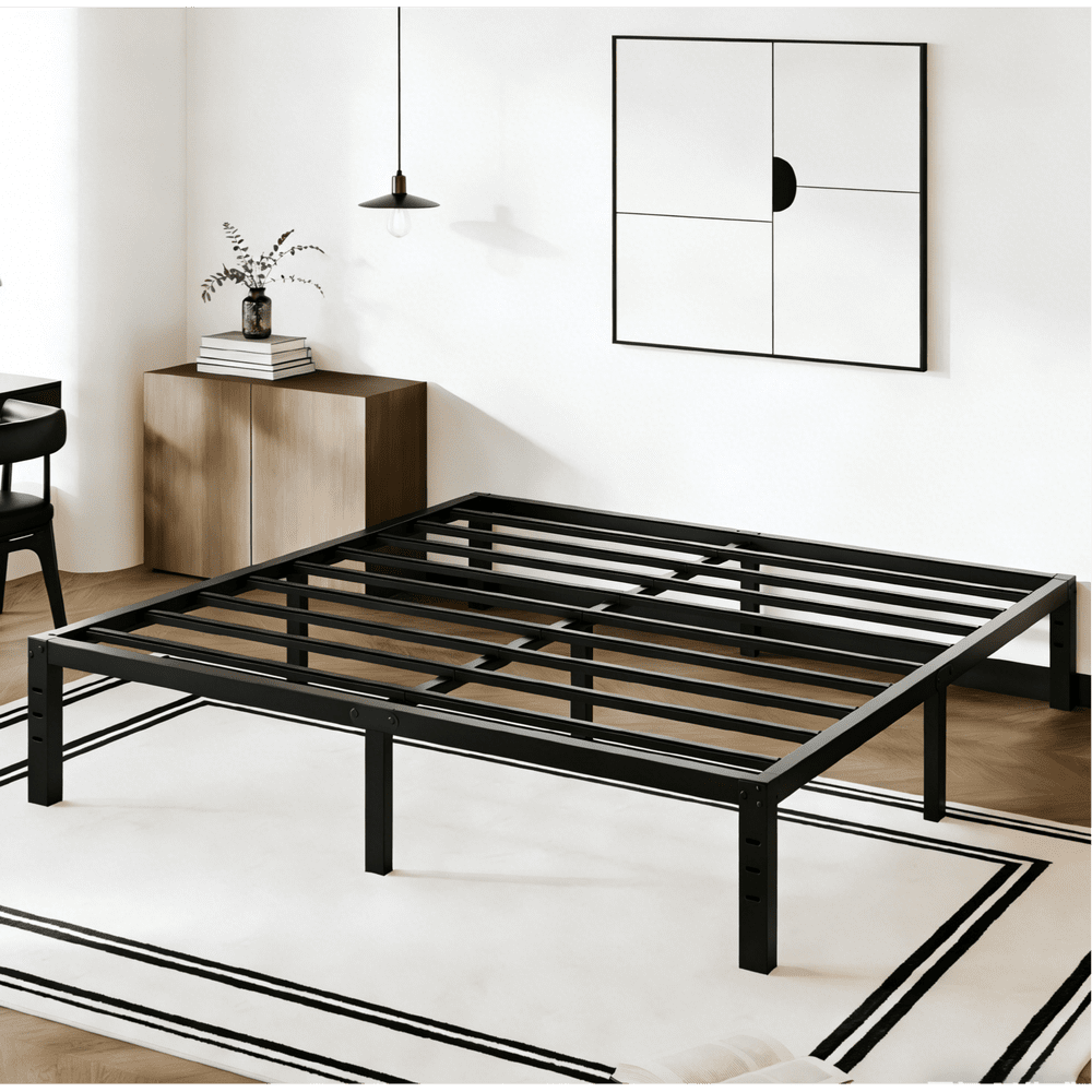 Rldvay 14-Inch Queen Heavy-Duty Metal Platform Bed Frame: $57.89