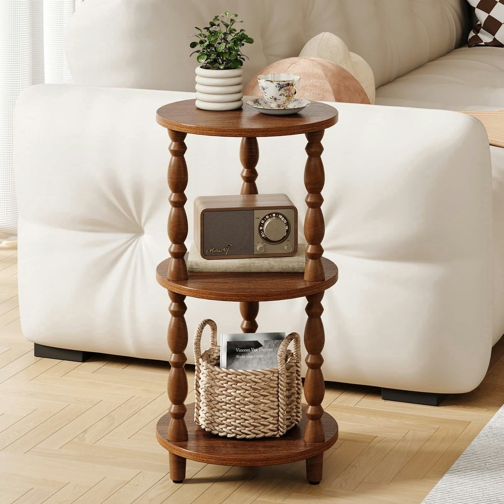 Maliowa 3-Tier Round Side Table: $33.99 Maliowa 3-Tier Round Side Table: $33.99