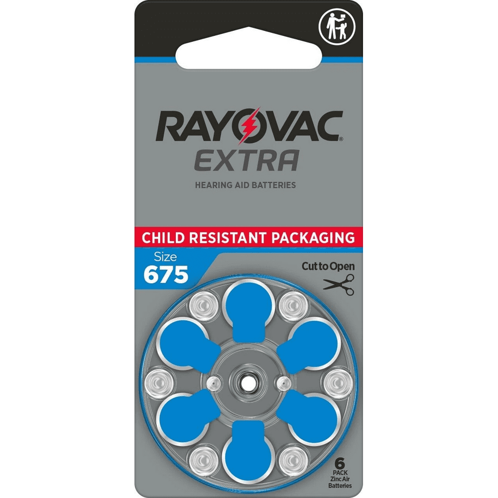 Rayovac Size 675 Hearing Aid Batteries 60-Pack: $24.99