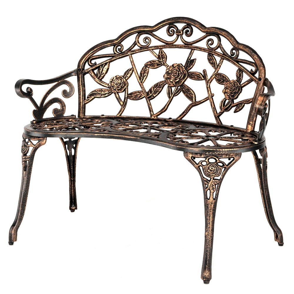 Vingli 38.5-inch Metal Patio Bench: $129.99 Vingli 38.5-inch Metal Patio Bench: $129.99