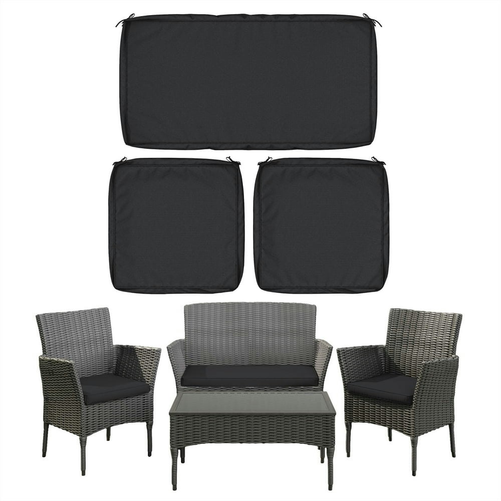 Snubbull 36"x 18" Outdoor Patio Seat Cushion Replacement Covers 3-Pack: $29.99