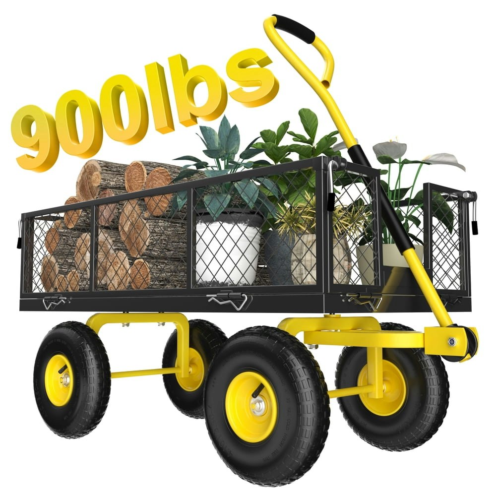 Firstness 900-lb Capacity Garden Wagon: $99.89 Firstness 900-lb Capacity Garden Wagon: $99.89
